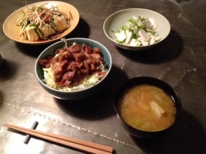 porkdonburi dinner